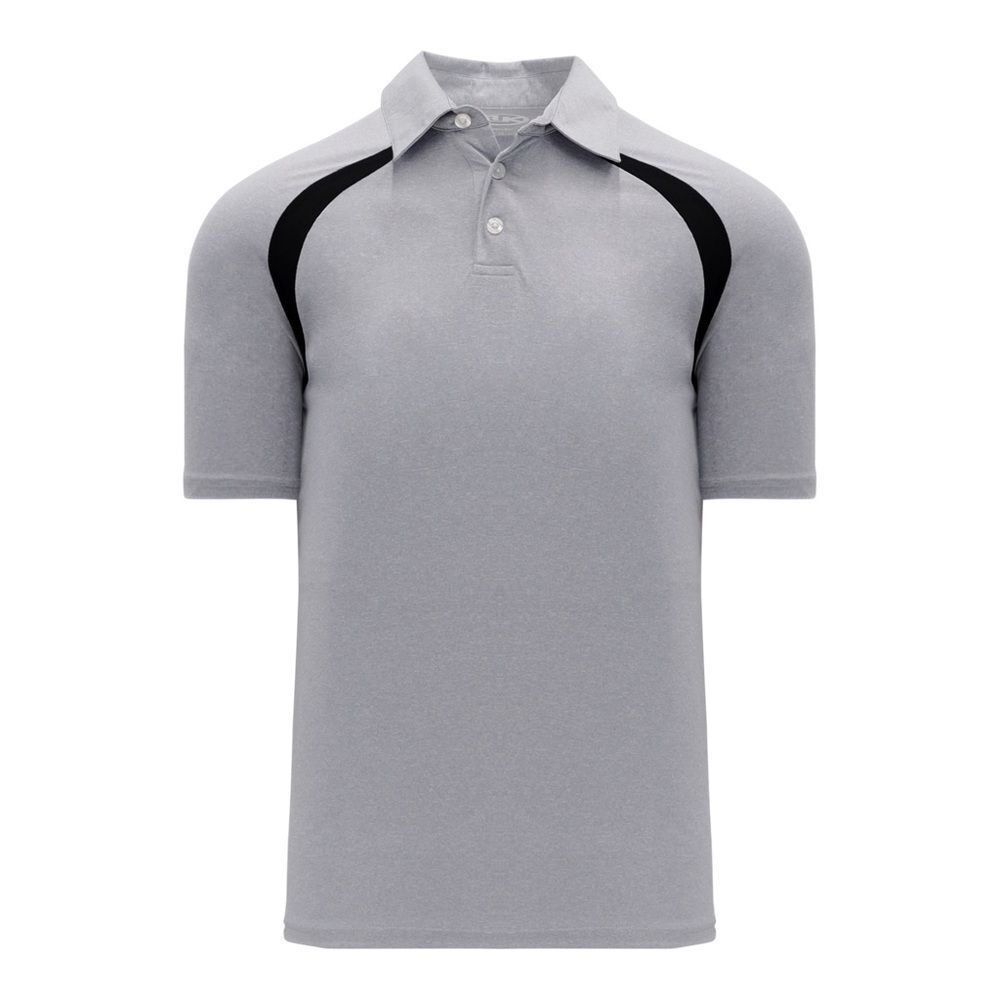 Men’s Grey Polo Shirt with Black Stripe Detail, NWOT, Size Medium